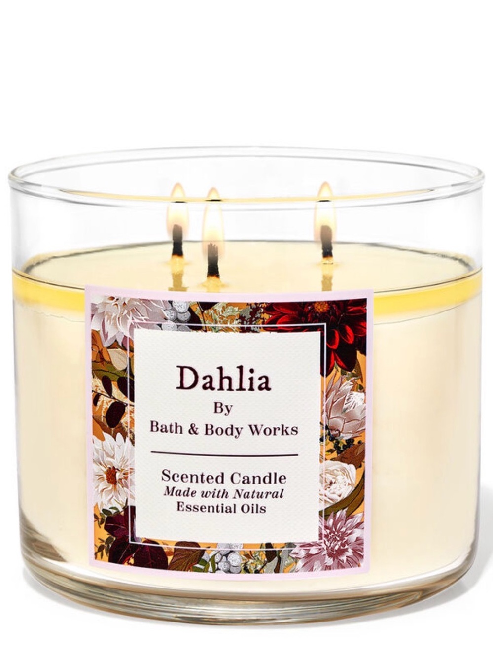 Bath & Body Works Dahlia 3-Wick Candle